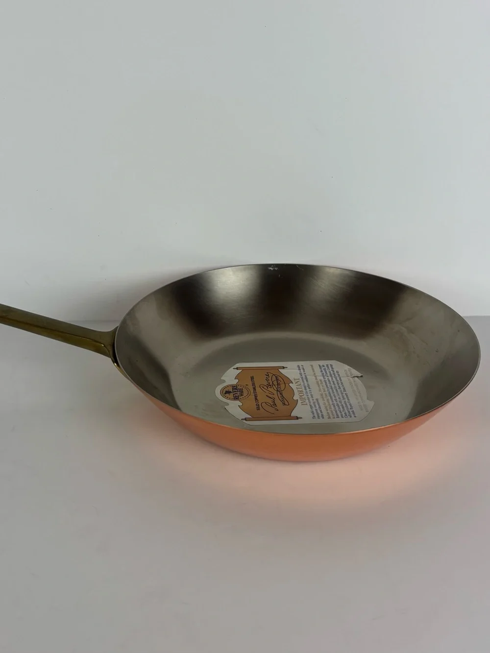 Vintage 1976 Paul Revere Ware Limited Edition 8.5” Copper Skillet Original Tag
